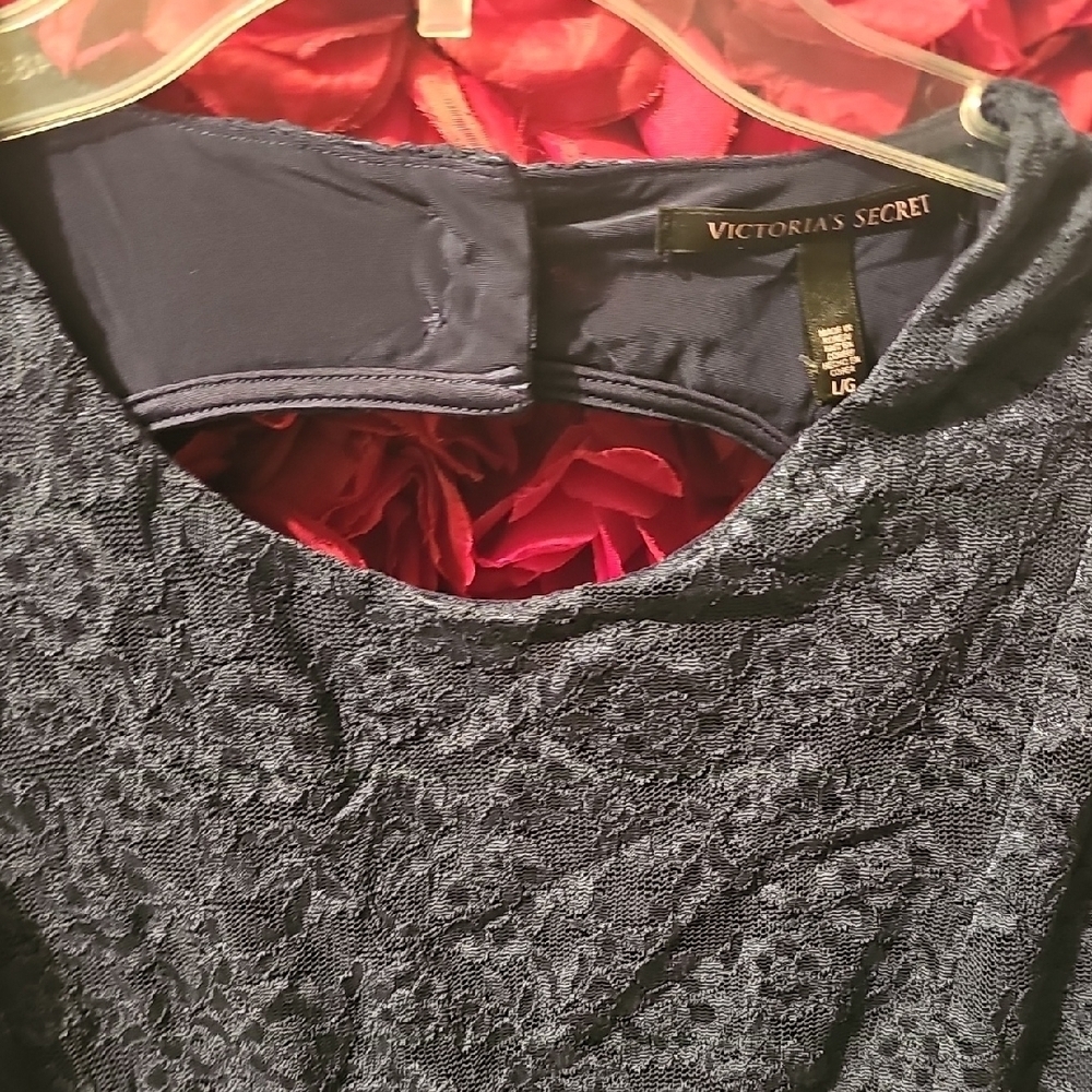 Victoria's Secret NWT Midnight Blue Lace Backless Dress Size Large - Picture 2 of 7